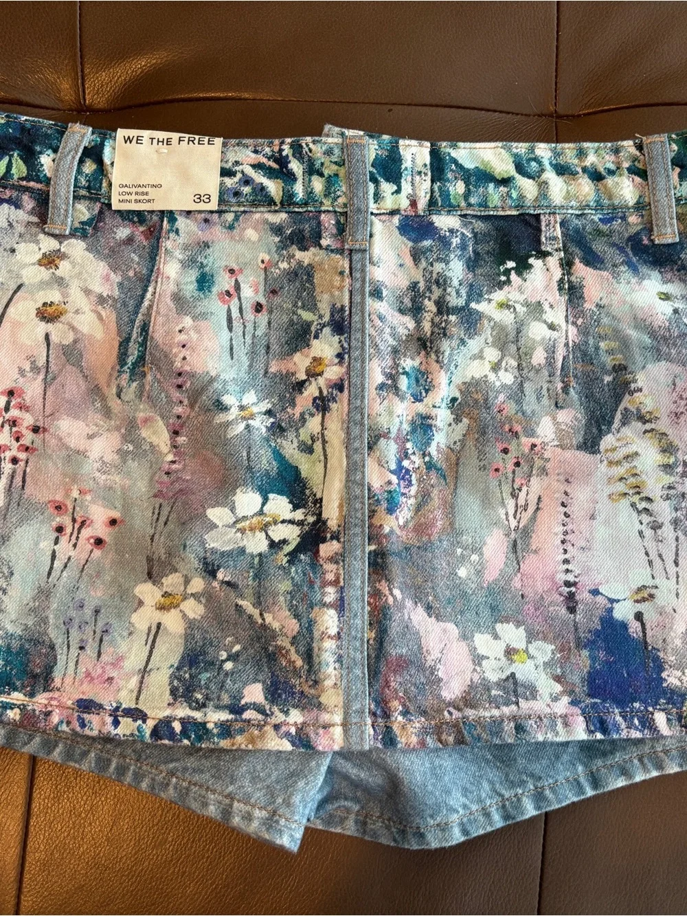 Free People denim shorts